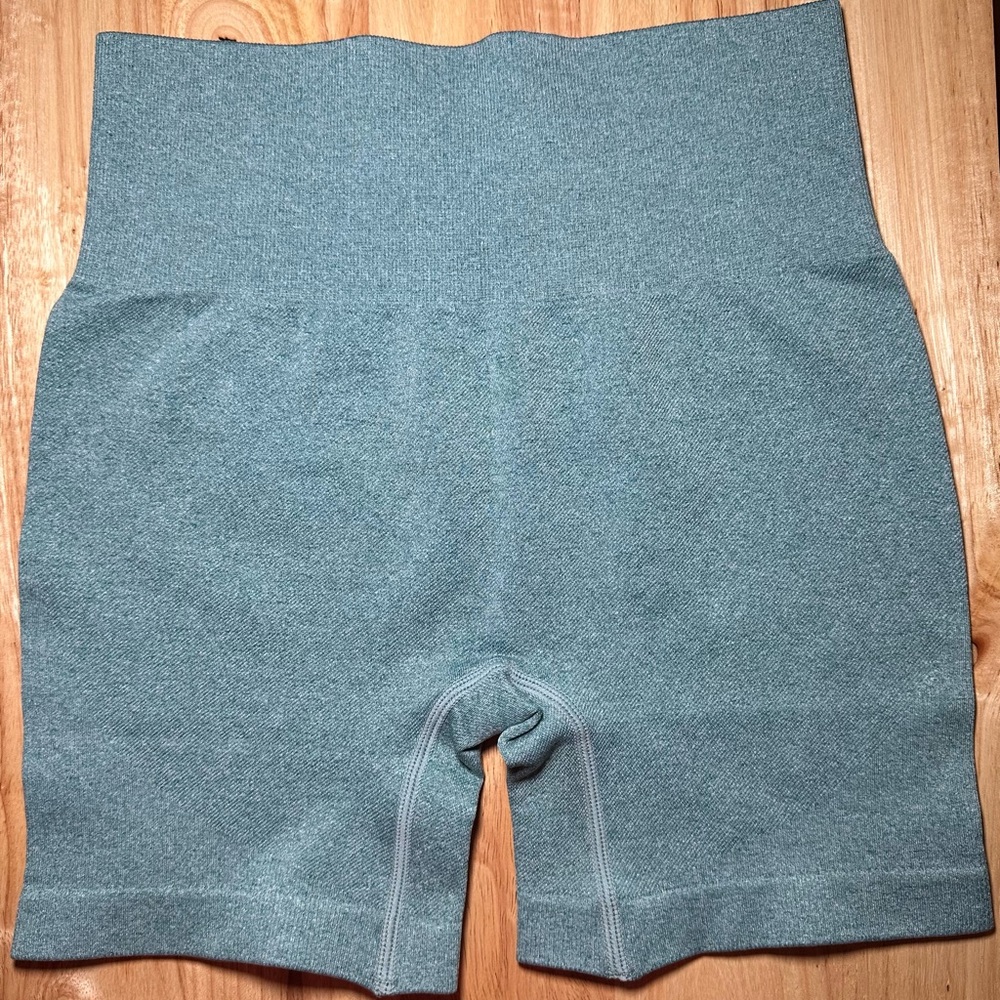 High-Waisted Green Women's Shorts